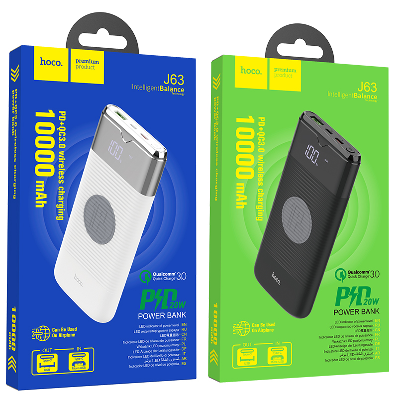 Hoco Power Bank J63 10000mAh Wireless Fast Charging - Image 2
