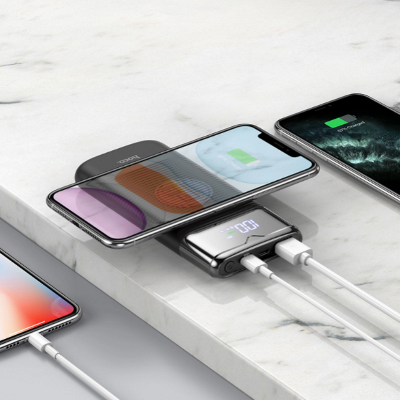 Hoco Power Bank J63 10000mAh Wireless Fast Charging - Image 3