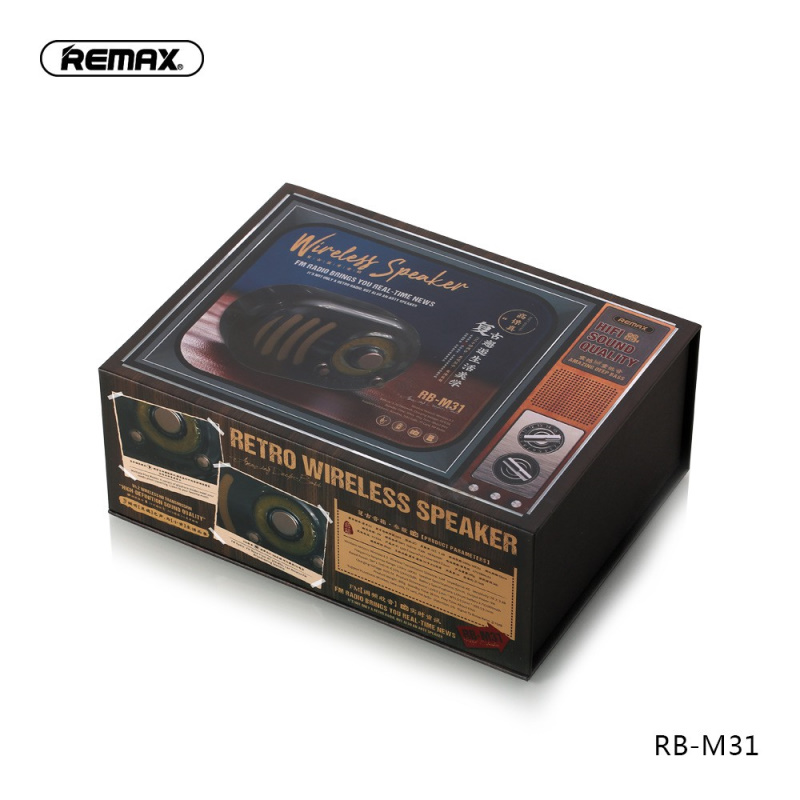REMAX RB - M31 Wireless Retro Bluetooth Speaker - Image 3